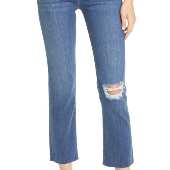 Frame Le High Raw Hem Ankle Straight Leg Jeans NWT - Picture 4 of 11